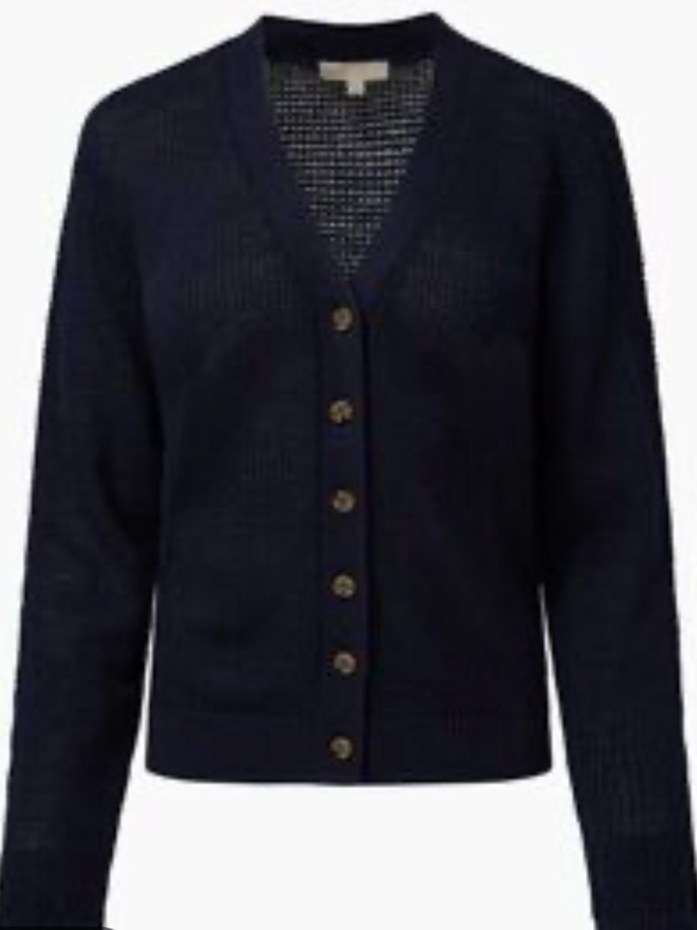 Onia Navy V-Neck Button Front Cardigan - Picture 1 of 6